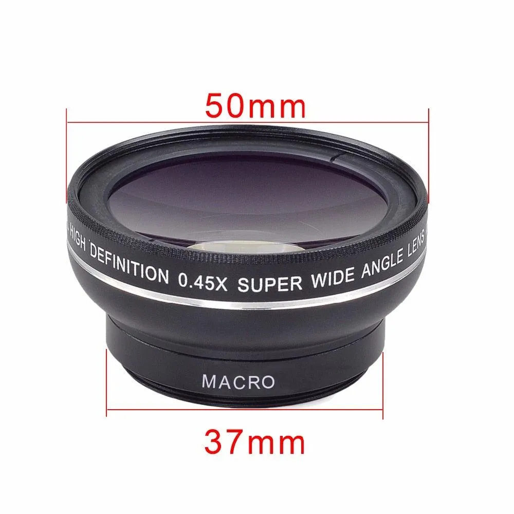 0.45X Wide Angle 12.5X Macro Lens Professional HD Phone Camera Lens 2in1