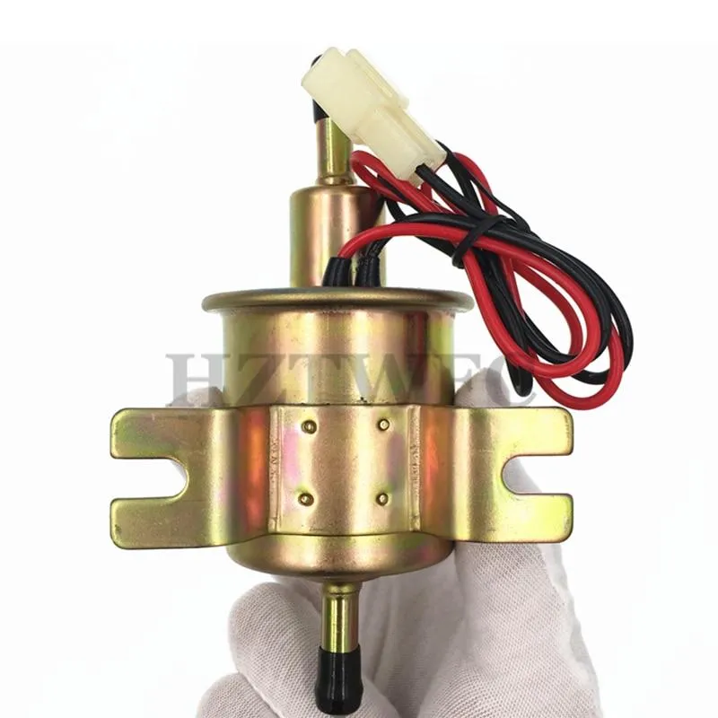 12V Electric Fuel Pump Low Pressure Bolt Fixing Wire Universal Diesel Petrol Gasoline HEP-02A For Car Carburetor Motorcycle ATV