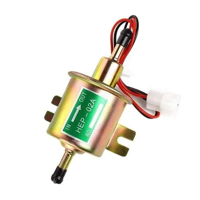 12V Electric Fuel Pump Low Pressure Bolt Fixing Wire Universal Diesel Petrol Gasoline HEP-02A For Car Carburetor Motorcycle ATV