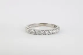 14k White Gold 0.50tcw Diamond Wedding Band Size 8 (2.33g.)