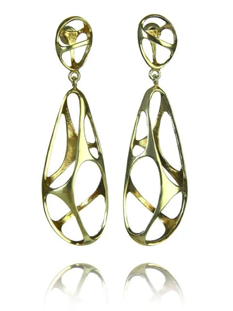 18K Vermeil Bilbao Sculptured Drops