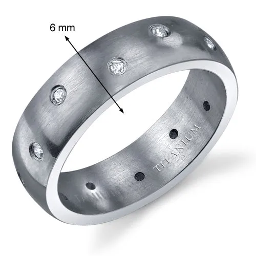 6mm Men's Titanium Band Size 9.5