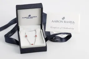 7'' Aaron Basha 18k White Gold 0.15tcw Diamond Ladybug Bracelet (5.00g.)