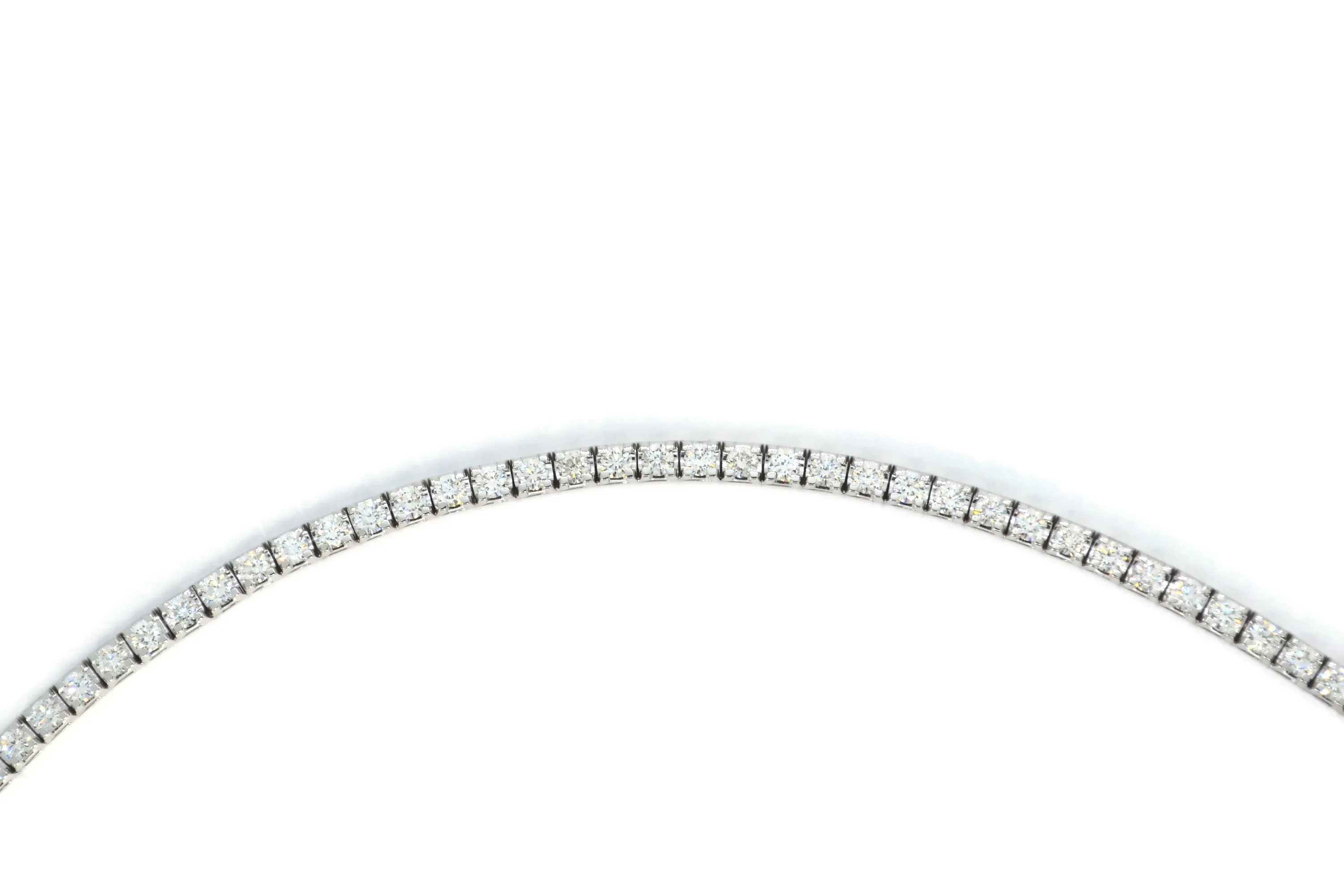 AFJ Diamond Collection - Diamond Riviere Necklace, White Gold