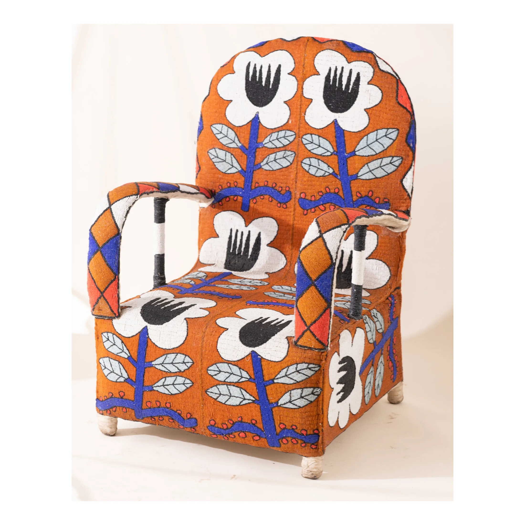 African Beaded Chair