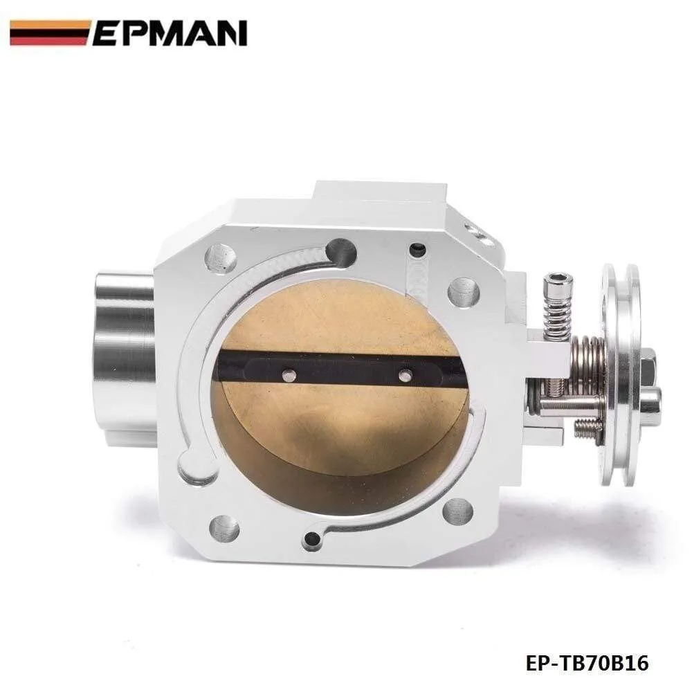 Aluminum Silver Intake Manifold 70mm Throttle Body For Honda B16 B18 D16 F22 B20 D/B/H/F EG EK H22 EP-TB70B16