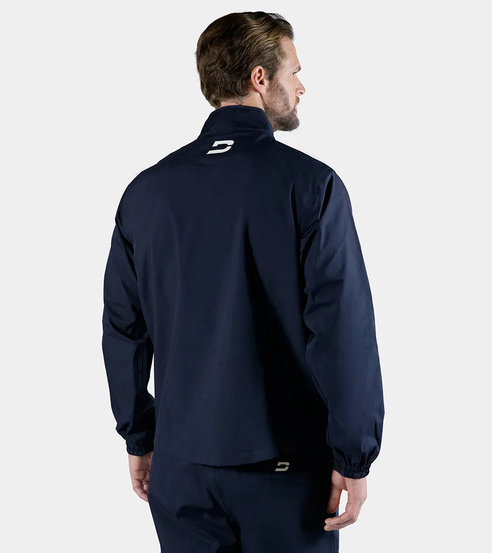 AQUA SHIELD 1/4 ZIP RAIN JACKET - NAVY