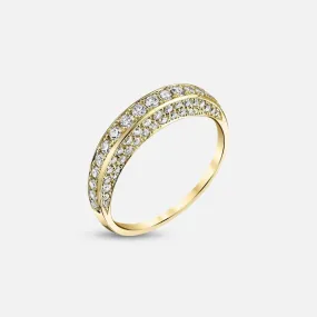 Arc Ring with Diamonds