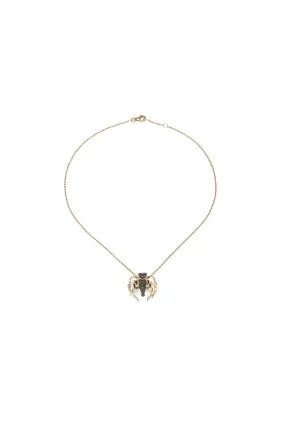 Avispa 18K Gold Necklace w. Diamond