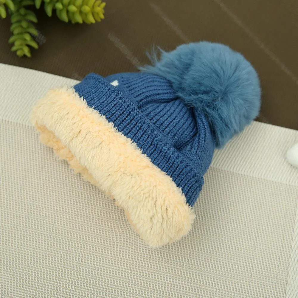 Baby Fur Lined Soft Premium Quality "Look" Knitted Stretch Caps