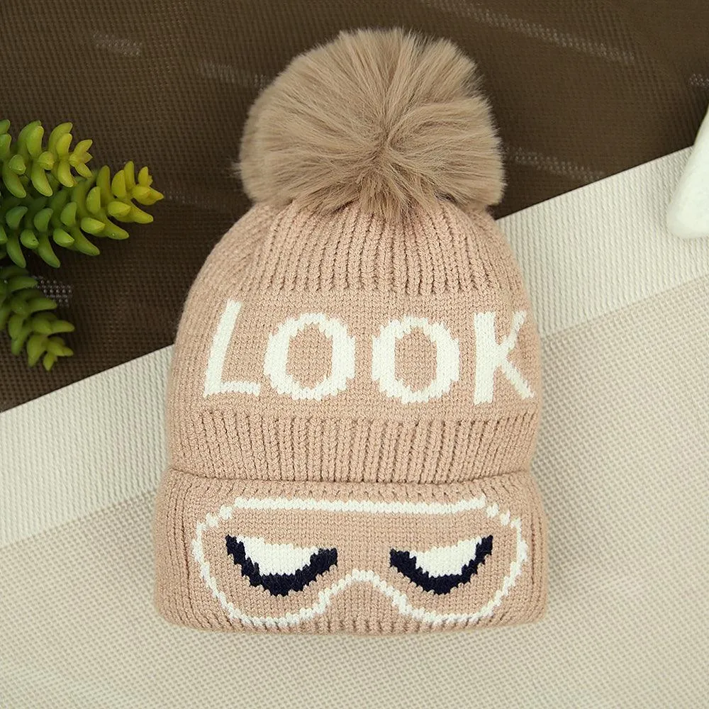 Baby Fur Lined Soft Premium Quality "Look" Knitted Stretch Caps