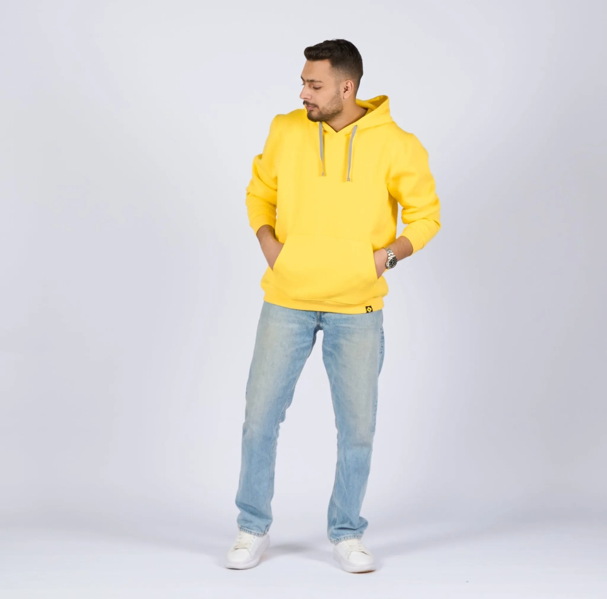 Basic - Lemon Yellow | Unisex Adult Light Hoodie