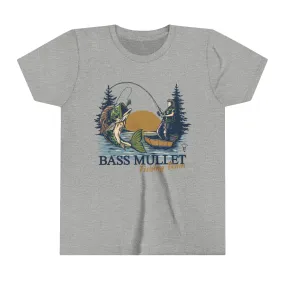 Bass Mullet Fishing Team Youth Tee