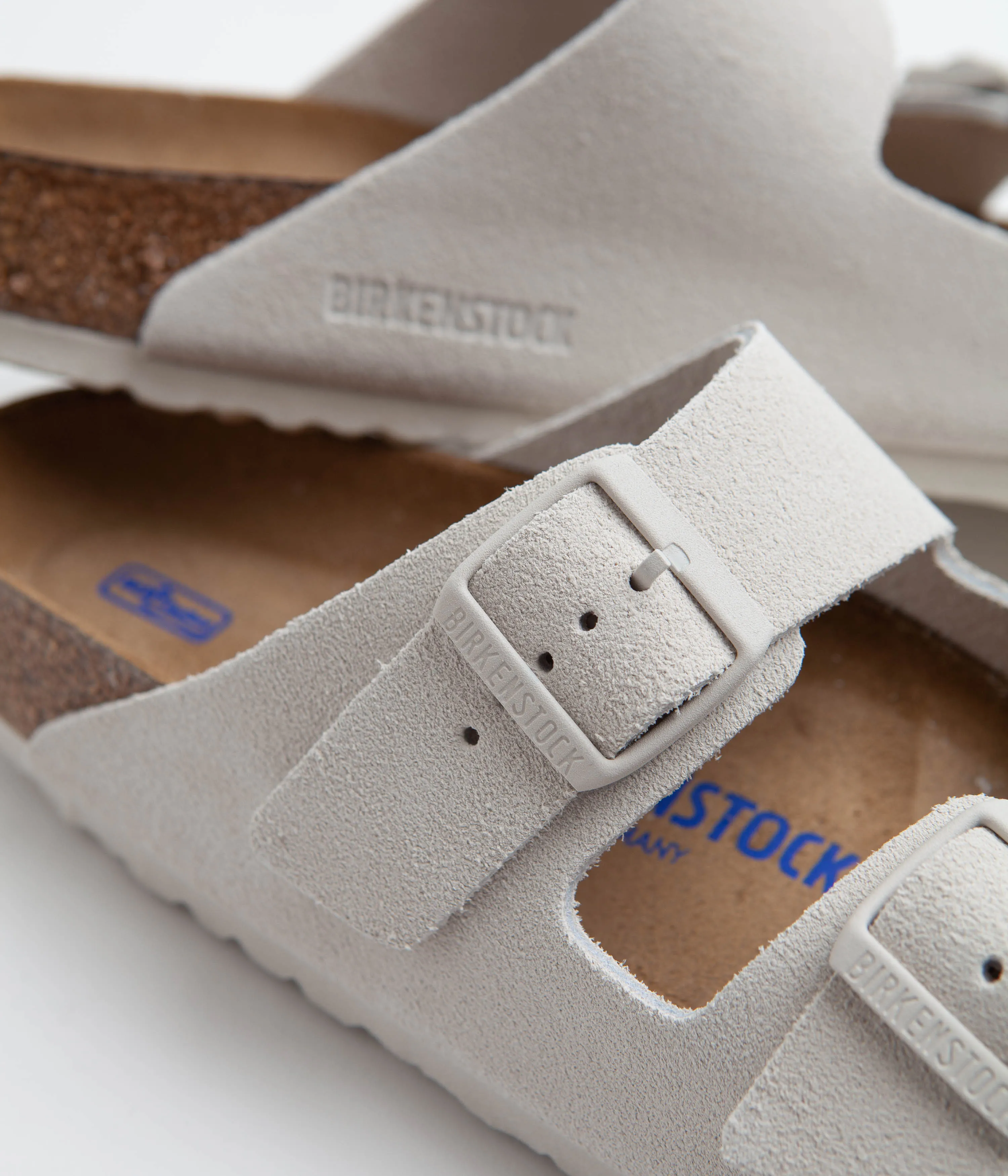 Birkenstock Arizona SFB Sandals - Antique White