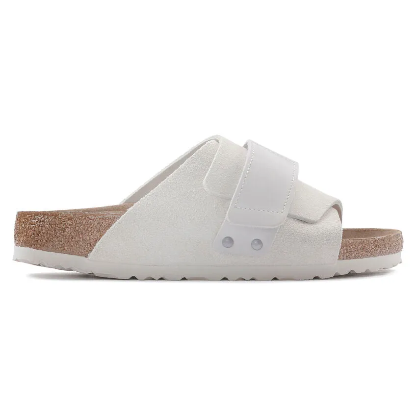 BIRKENSTOCK Women's Kyoto Nubuck/Suede Leather (Antique White - Narrow Fit)