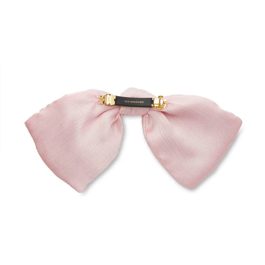 BLUSH PALOMA BOW BARRETTE