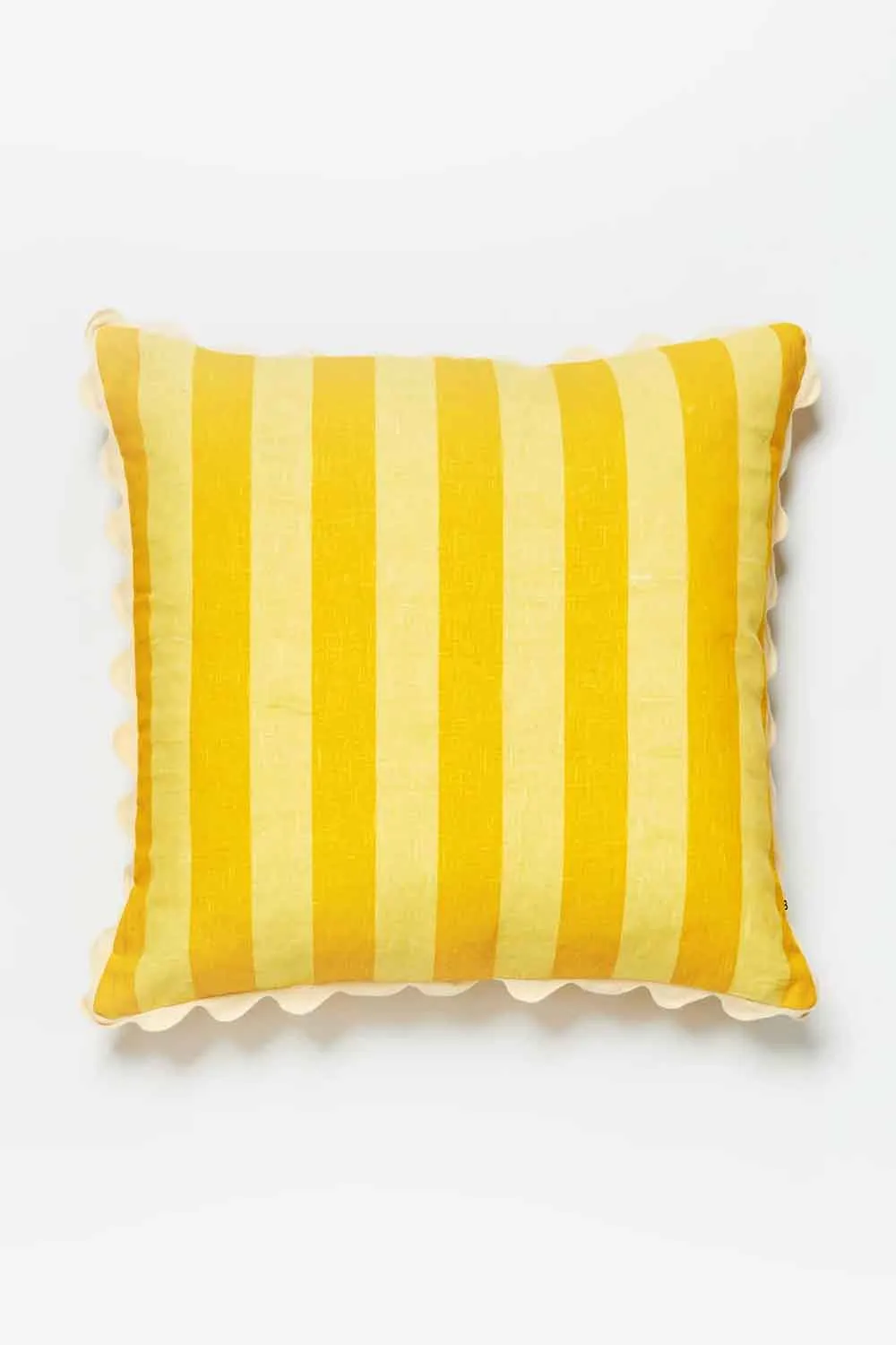 BONNIE AND NEIL F/CUSHION STRIPE YELLOW 60CM