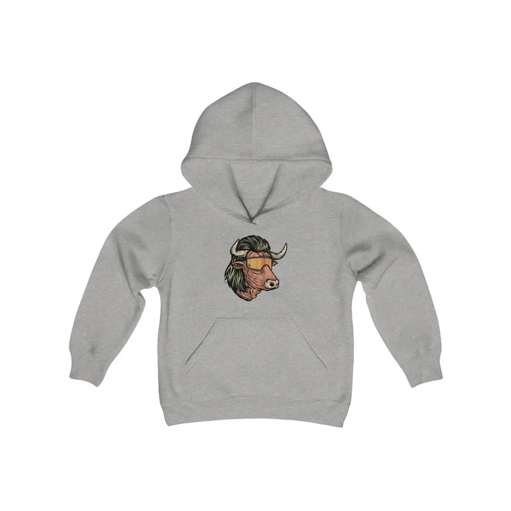 Bull Mullet Youth Hoodie