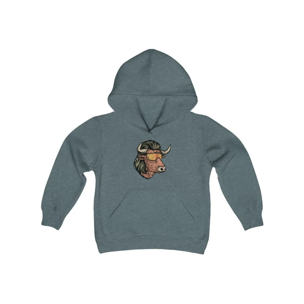 Bull Mullet Youth Hoodie