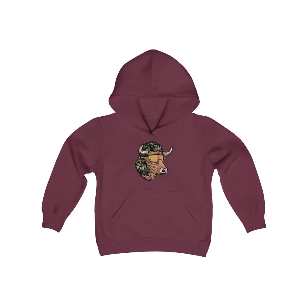 Bull Mullet Youth Hoodie