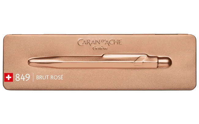 Caran d'Ache Brut Rose 849 Premium Ball Point Pen