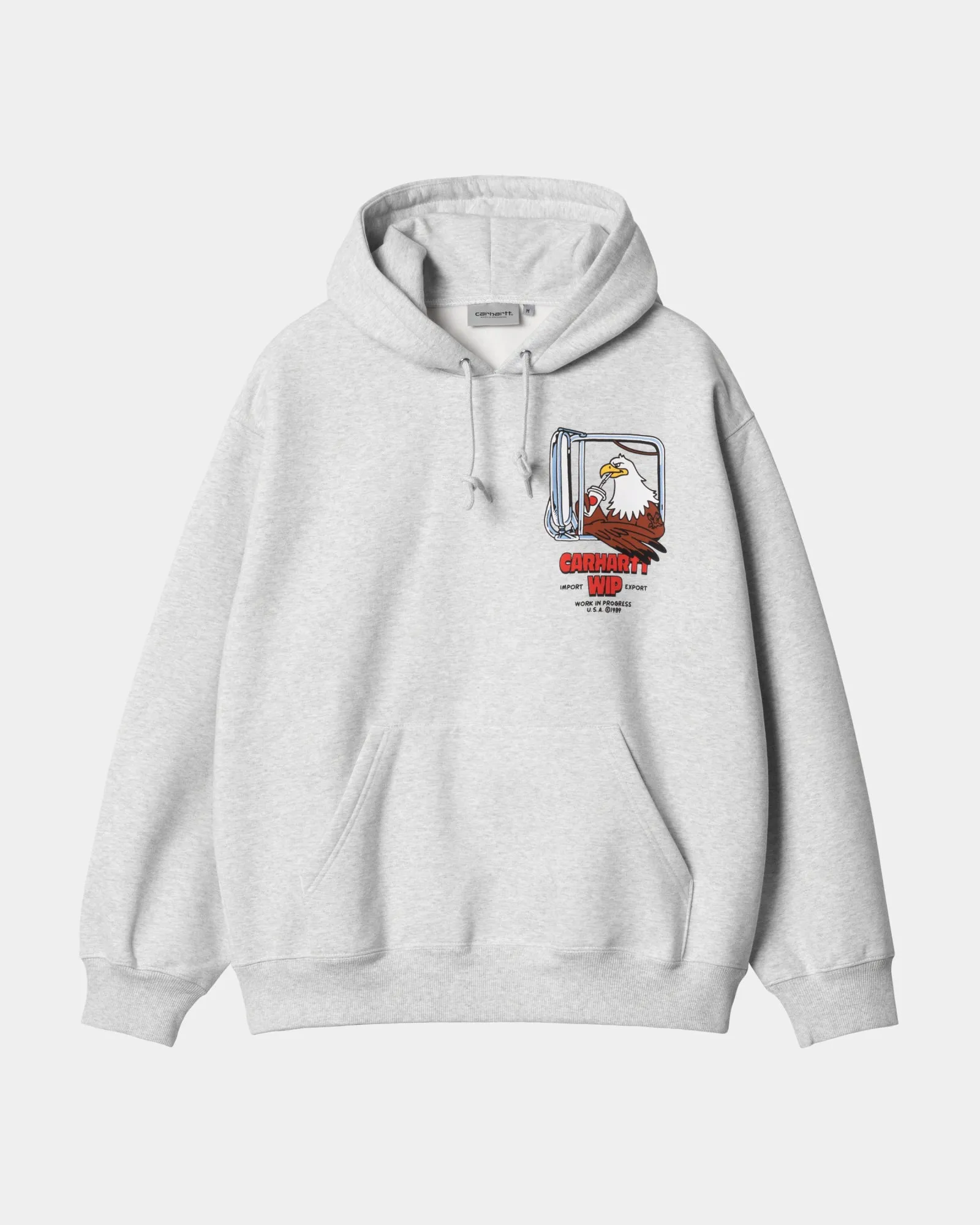 Carhartt WIP Hooded USA Sweatshirt | Ash Heather