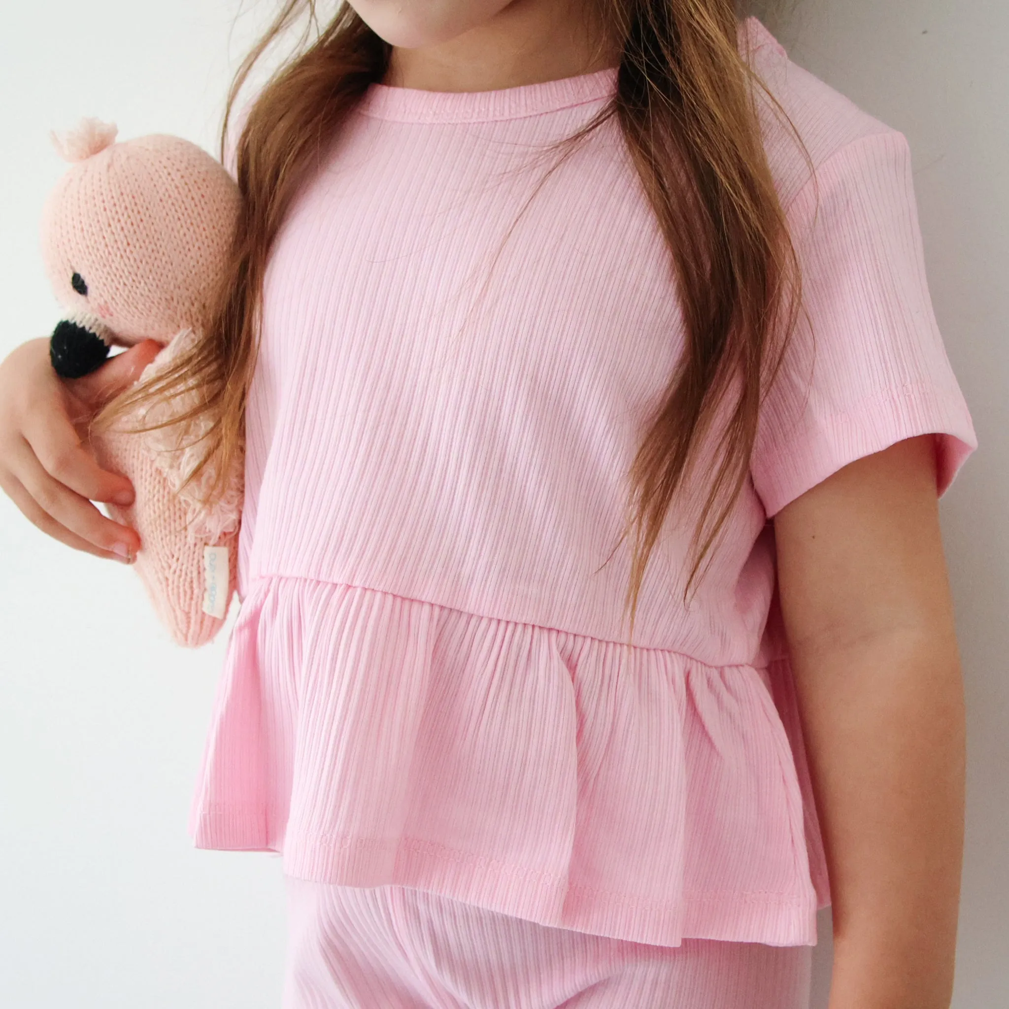 Cozy Ruffle Top - Pink Lemonade