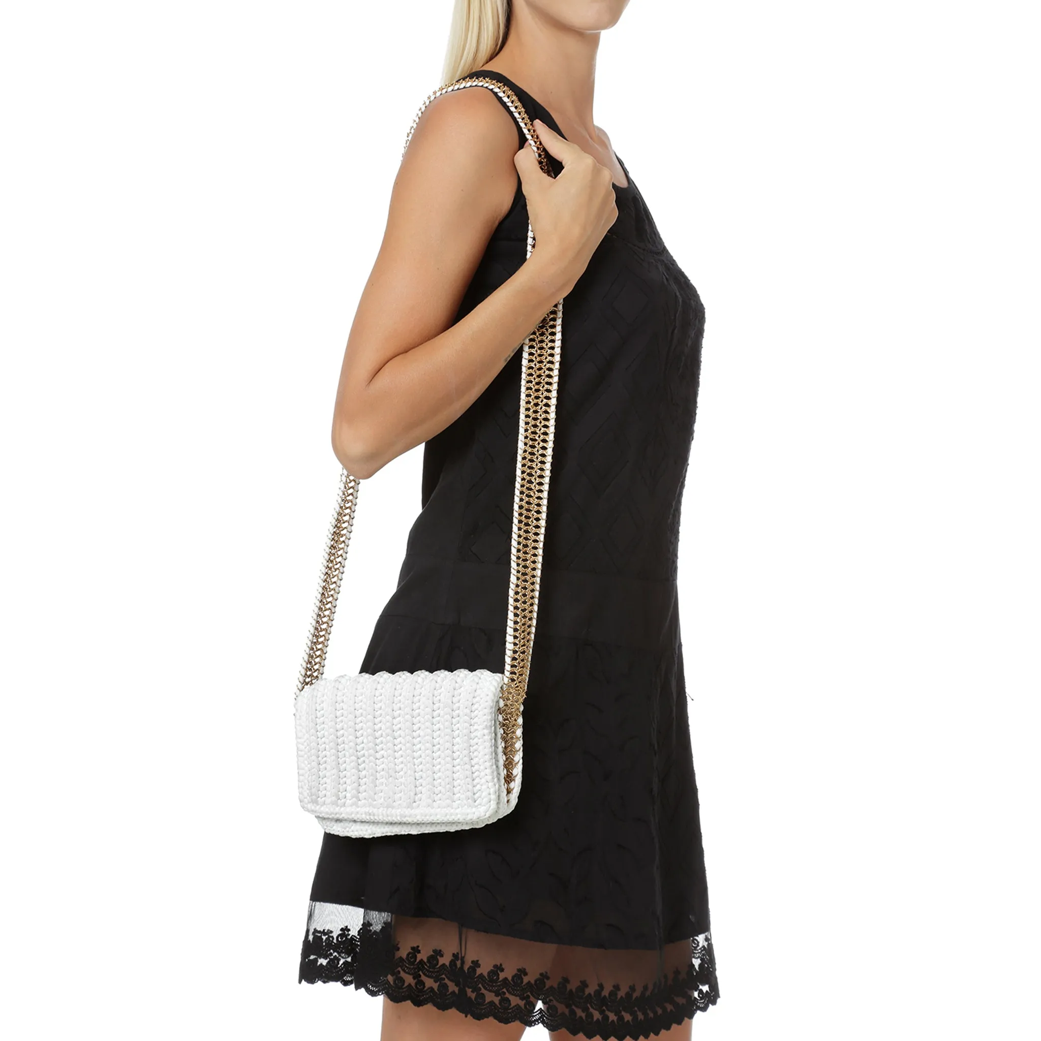 Crochet Signature Chain Handbag