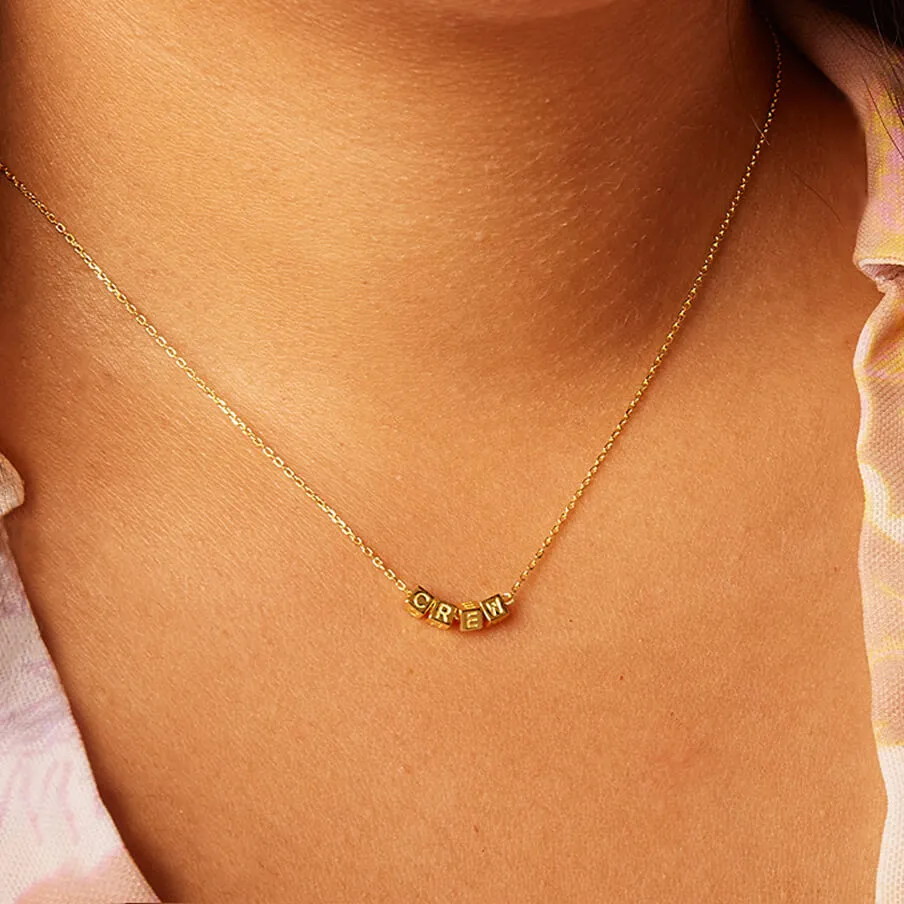 Custom Tiny Words Necklace