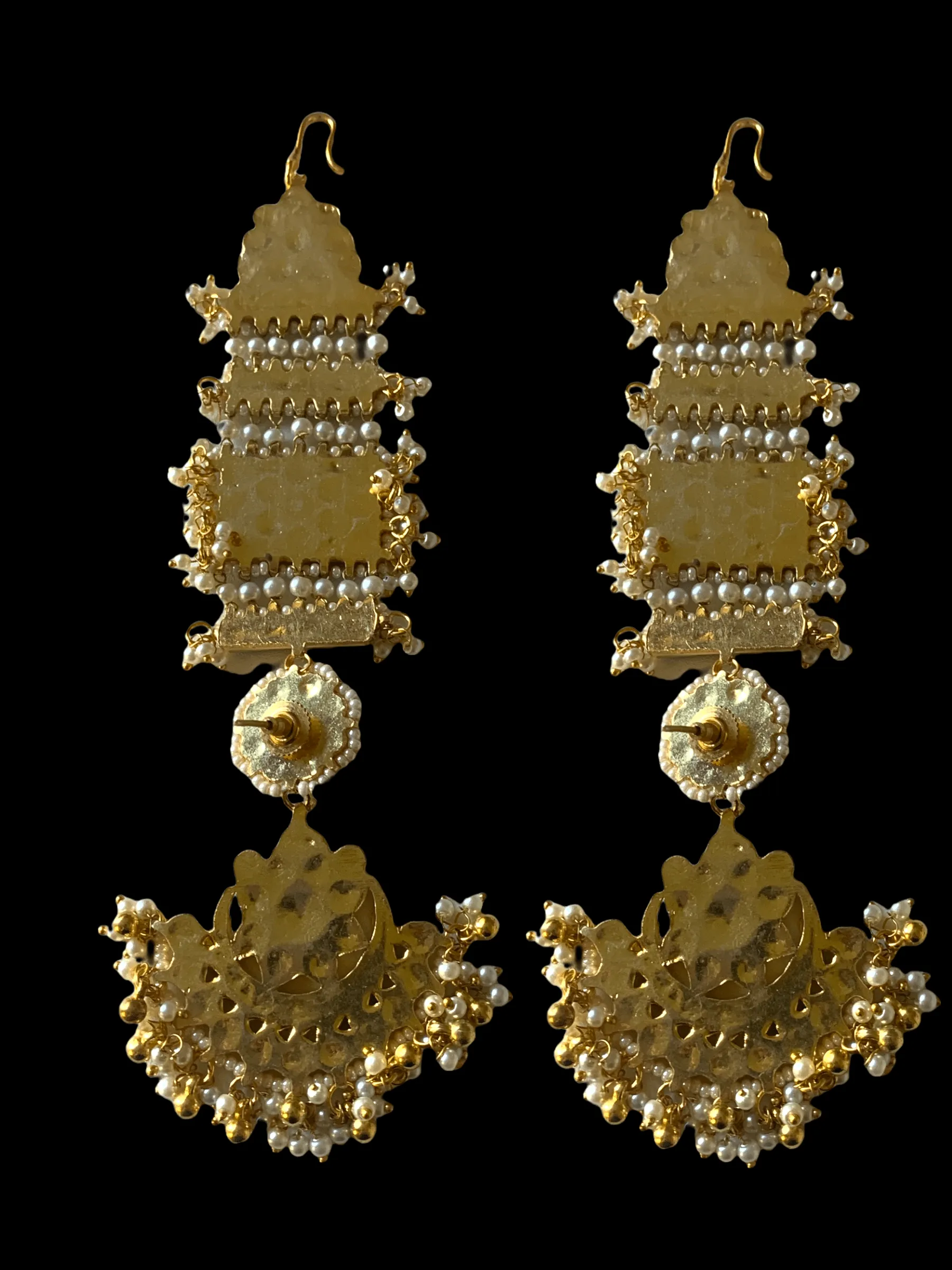 DER187 Jovita pachi Kundan earrings ( READY TO SHIP)