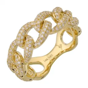 Diamond Cuban Link Ring