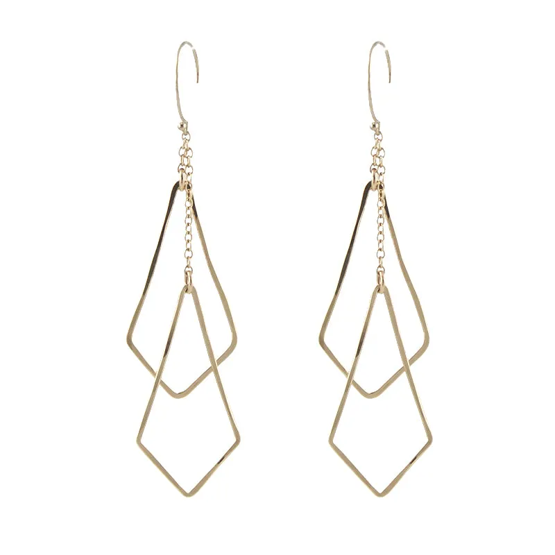 Diamond Shape Chime Earrings