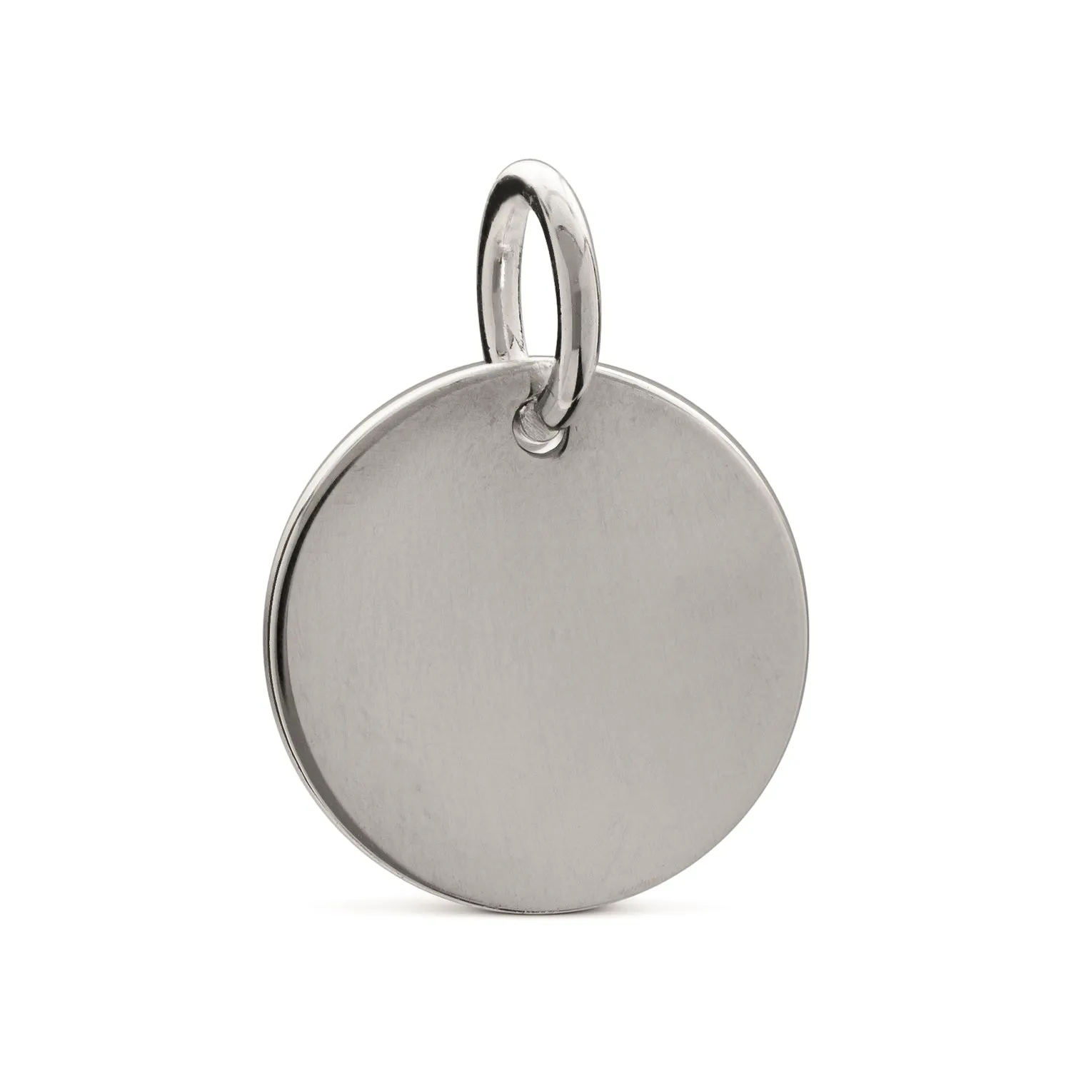 Disc Tag Personalised Silver Charm