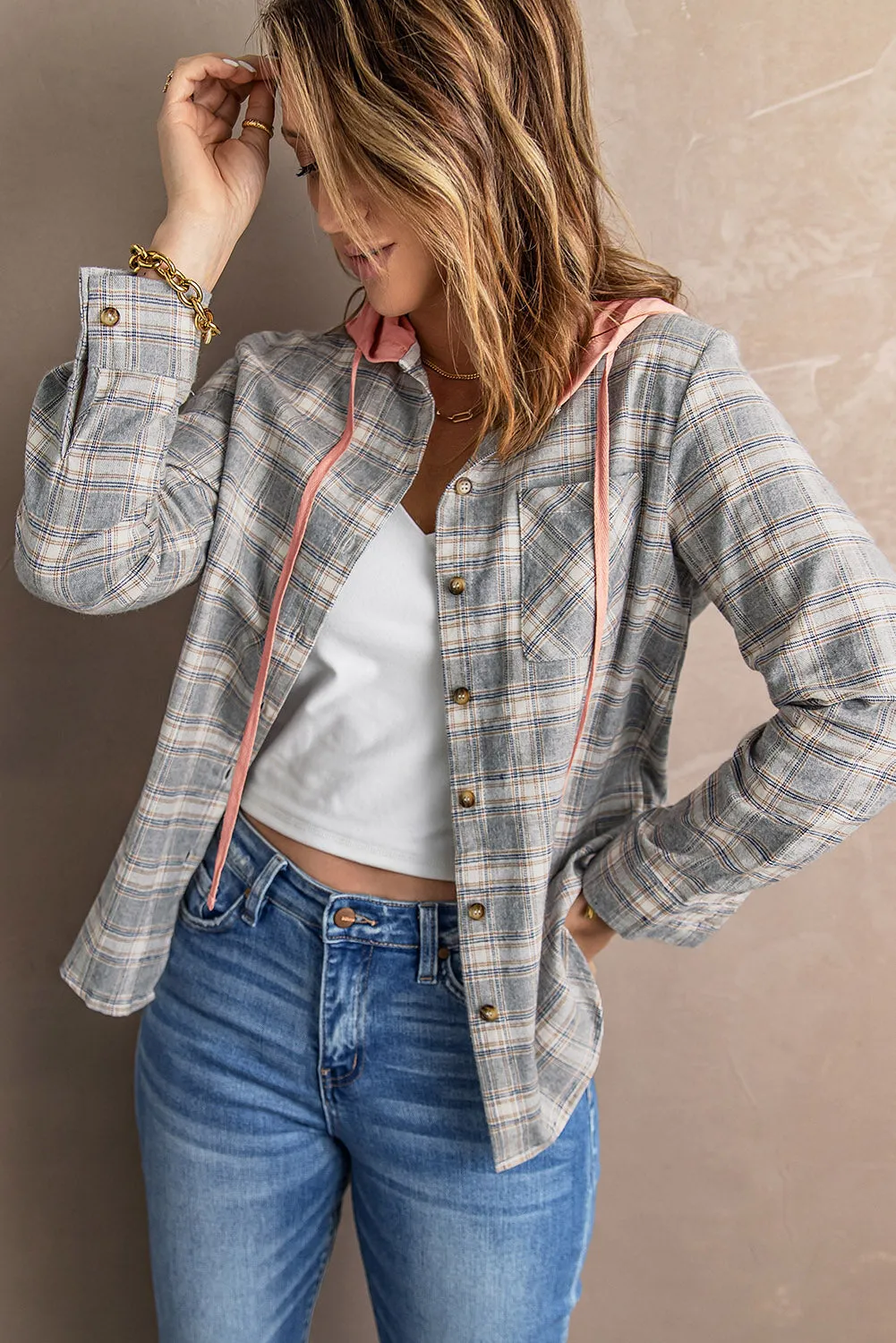 Double Duty Plaid Shirt Hoodie