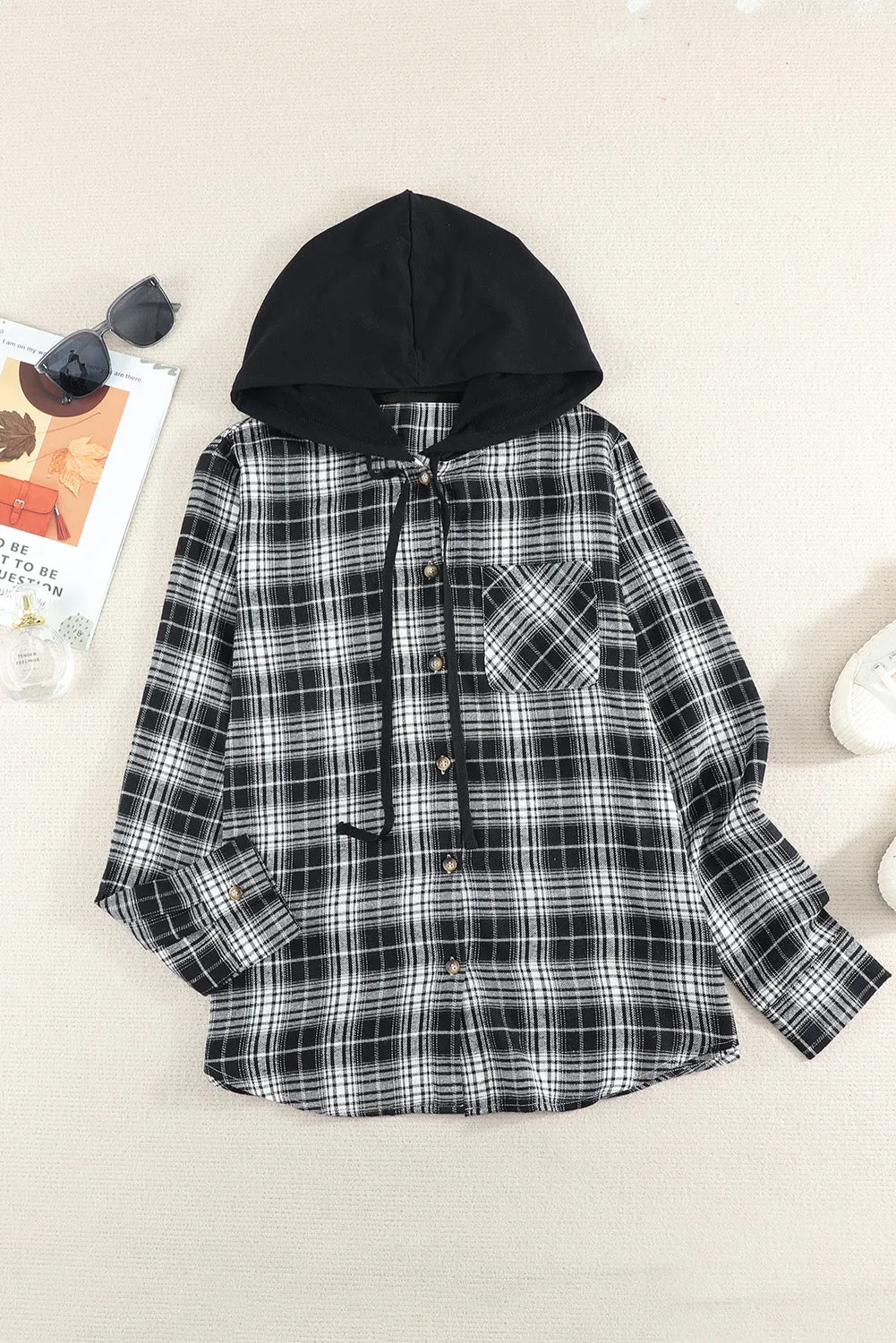 Double Duty Plaid Shirt Hoodie