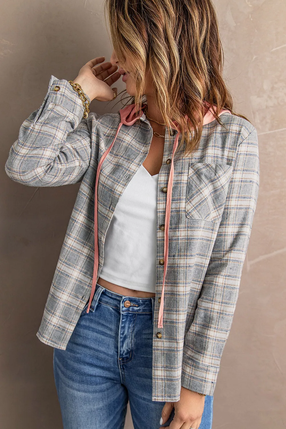 Double Duty Plaid Shirt Hoodie