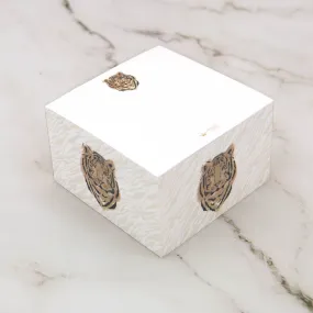 Easy Tiger Note Cube White/Gold