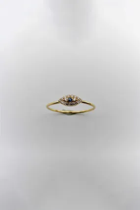 Envy Mini Ring in Sapphire and Diamond