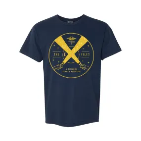 eX-Files Logo Navy - Tee