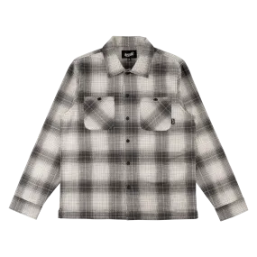 Fang Woven Plaid Shirt - Black