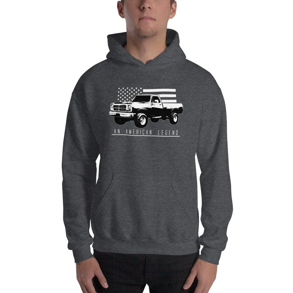 First Gen Truck Hoodie Sweatshirt With American Flag