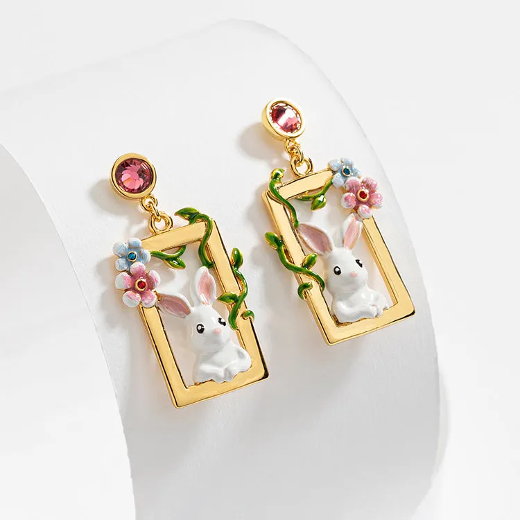 Garden Rabbit Earrings