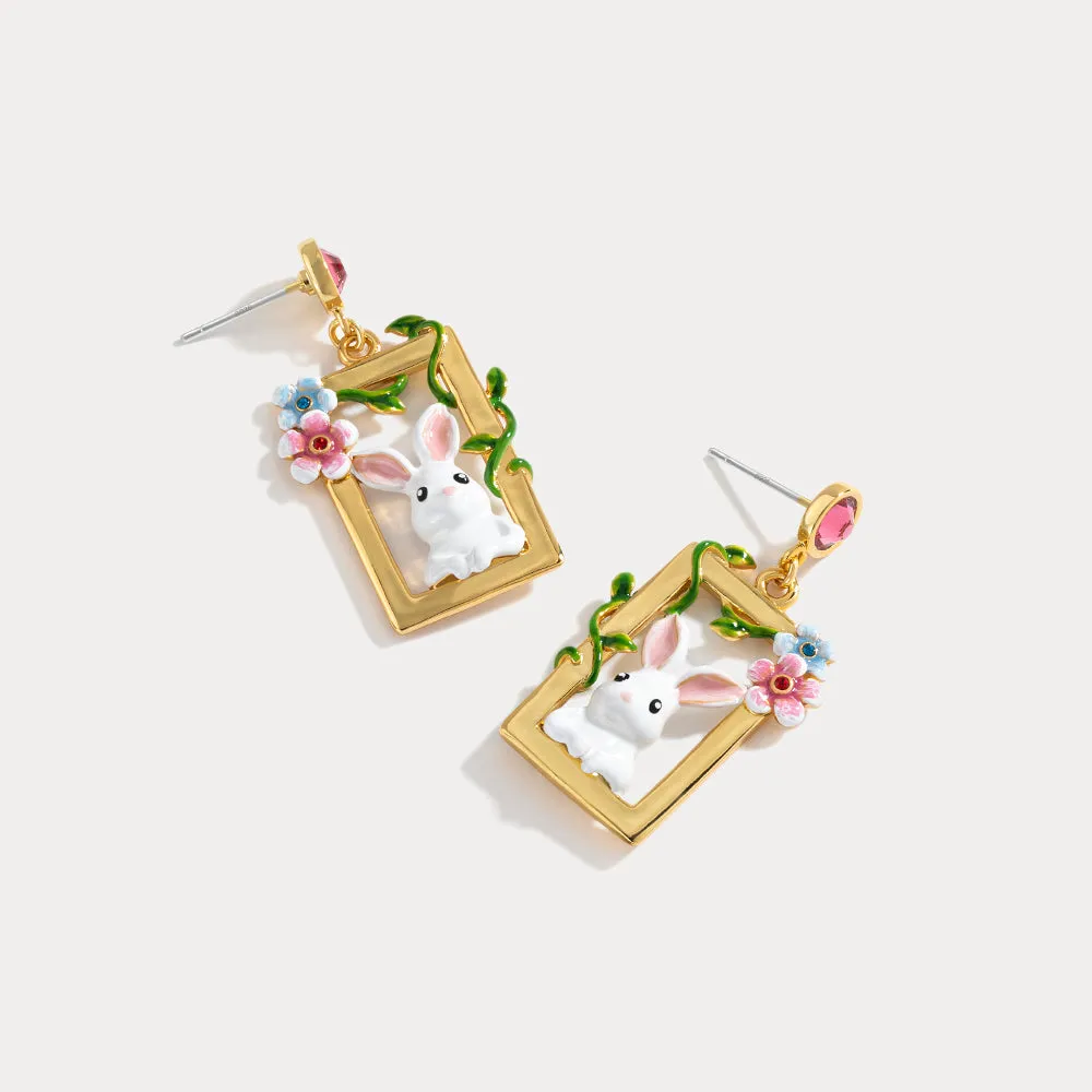 Garden Rabbit Earrings