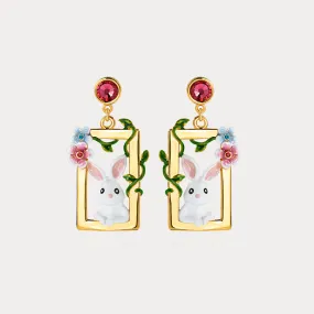 Garden Rabbit Earrings