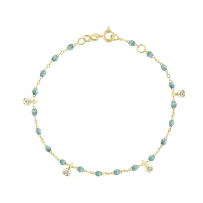 Gigi Supreme 4 Diamond Bracelet, Iceberg, Yellow Gold, 6.7"