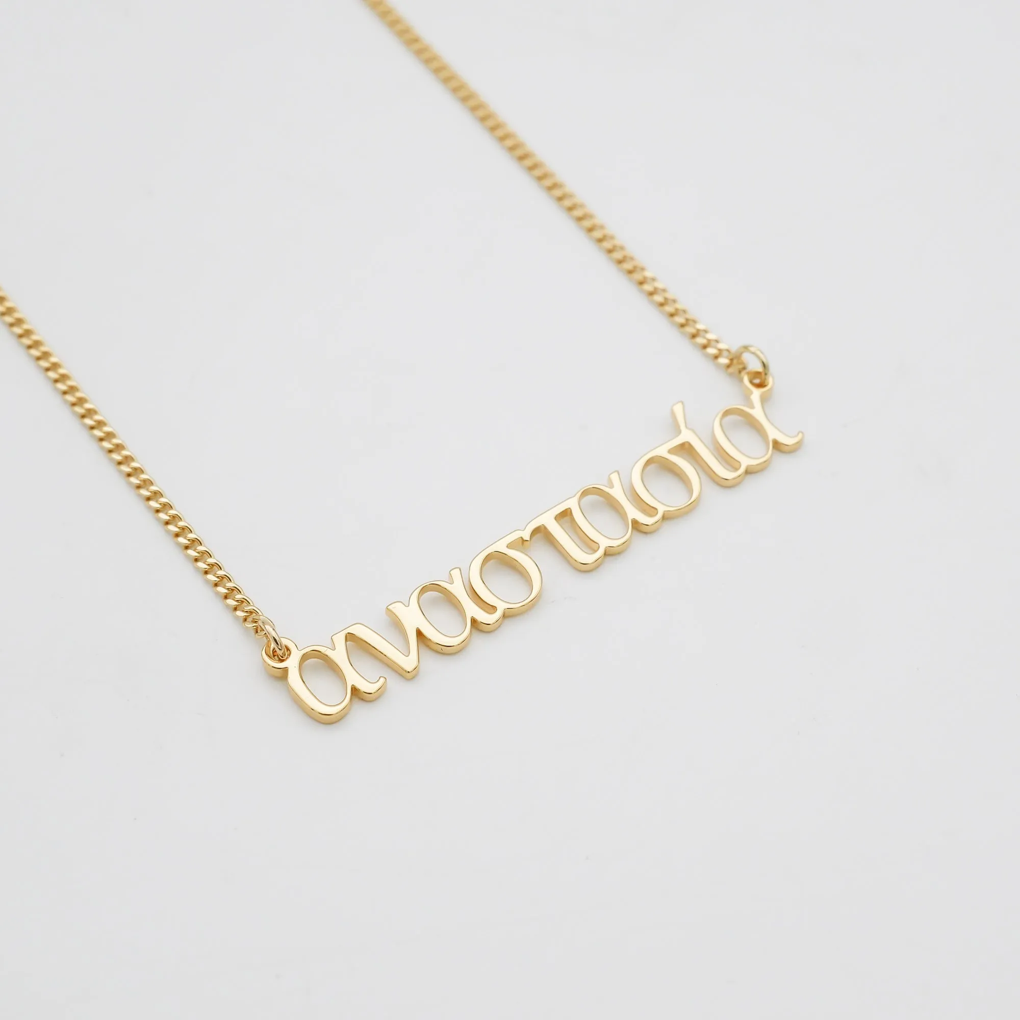 Greek Custom Name Necklace