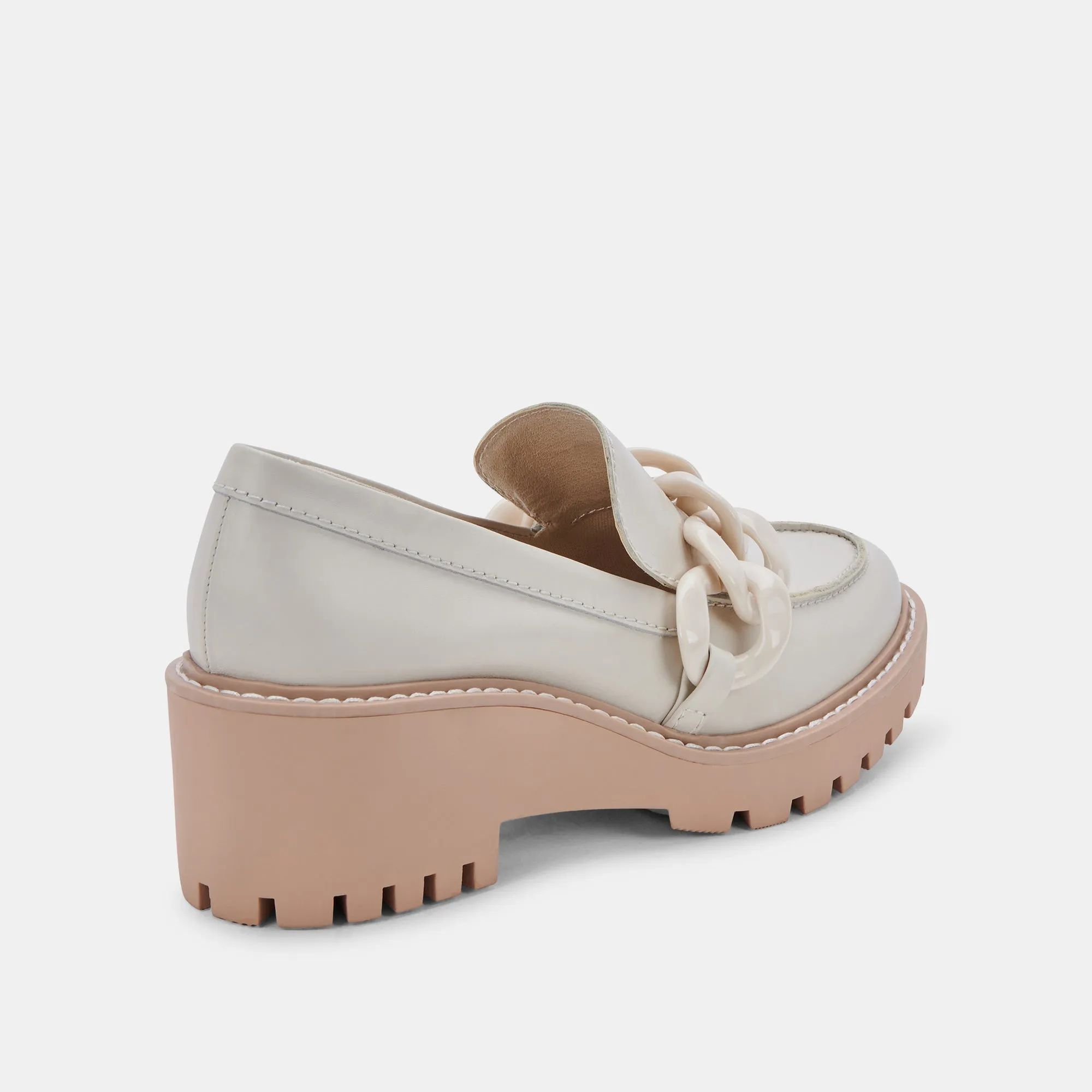 HARIS LOAFERS IVORY LEATHER - re:vita