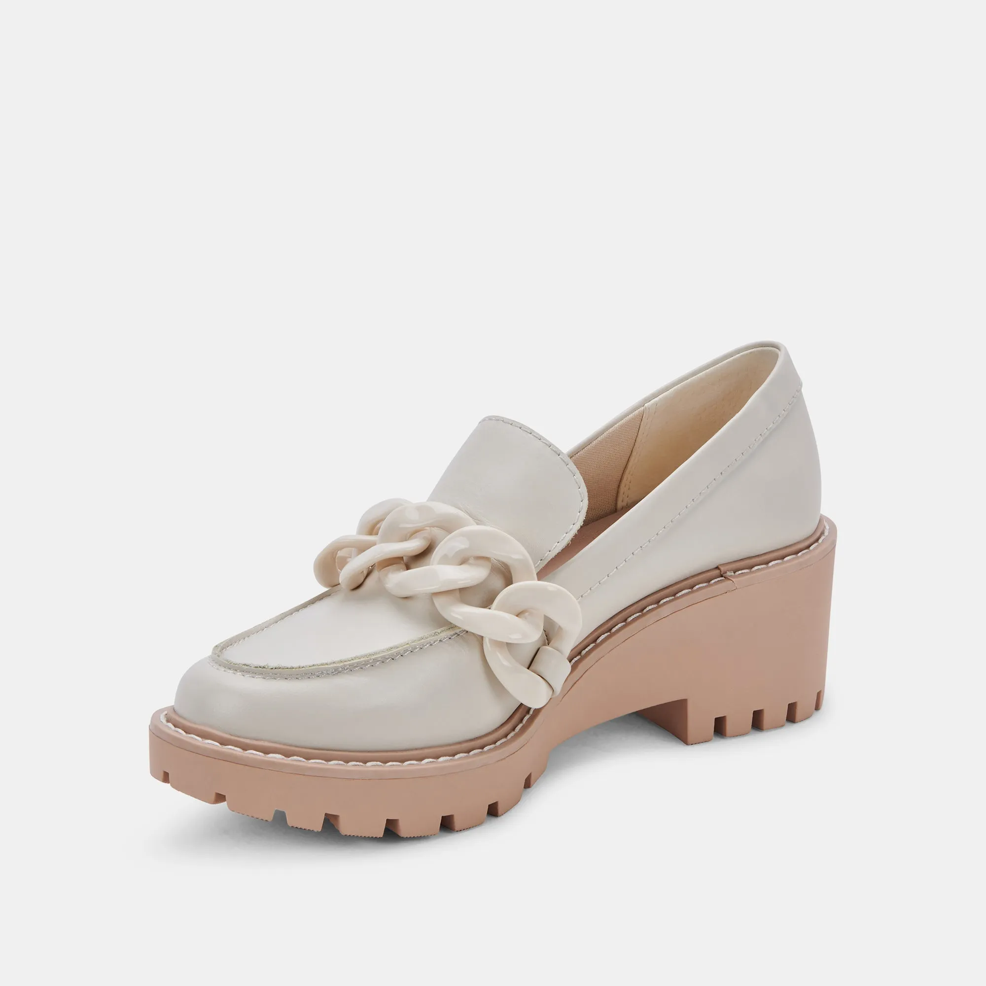 HARIS LOAFERS IVORY LEATHER - re:vita