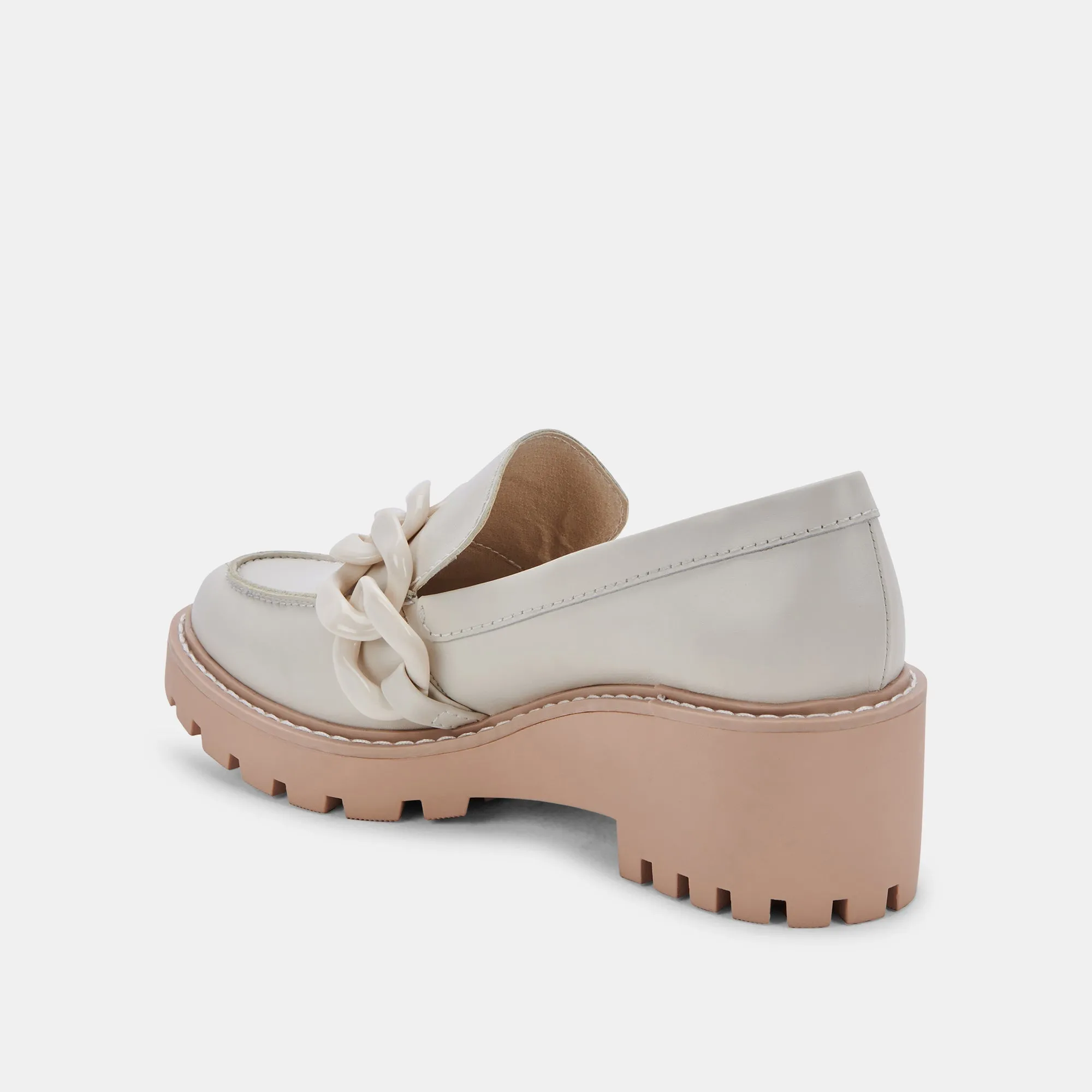 HARIS LOAFERS IVORY LEATHER - re:vita