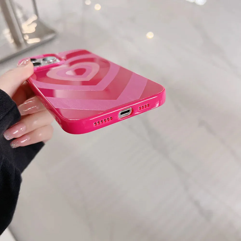 Heart Pink Gradient Phone Case